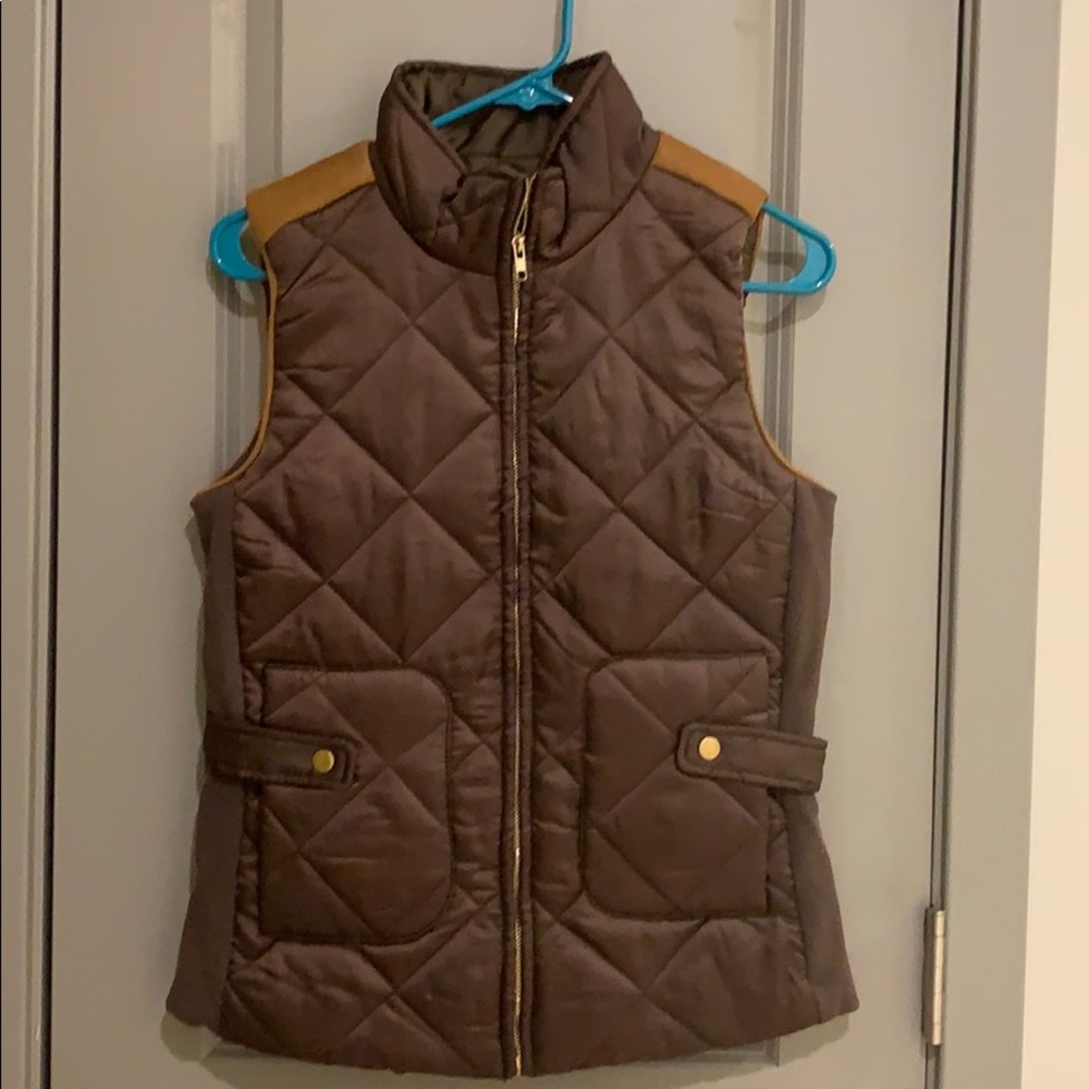 Quilted Brown Vest